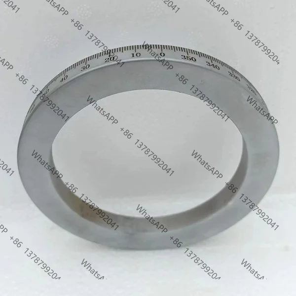 for Machine Tool Scale Ring OD 125mm ID 95mm Thickness 10/12mm 0-360 Degree Steel Protractor 360 Grid Graduated Circle