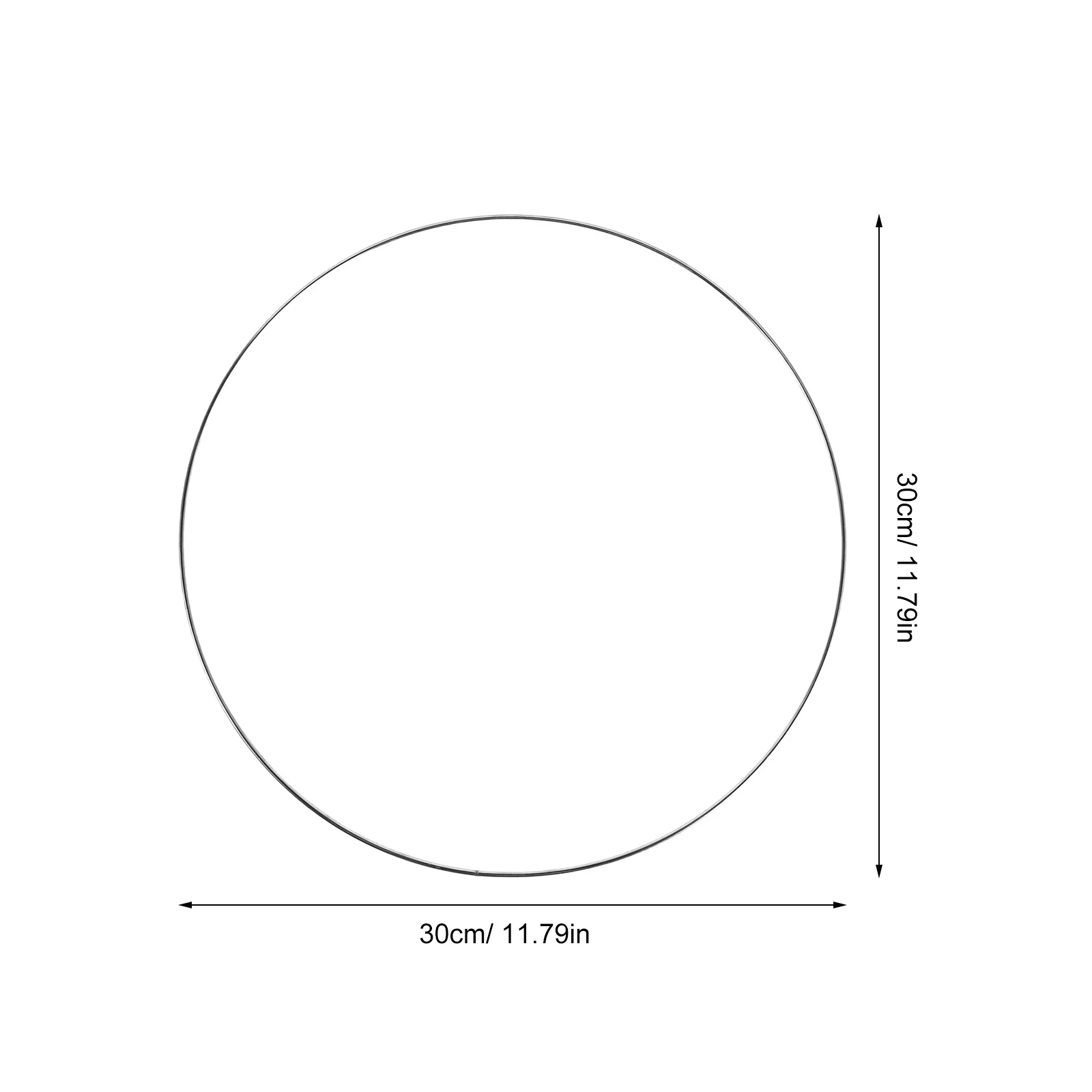 10 قطعة حلقات زاك معدنية 30 سنتيمتر قوي خفيفة الوزن الحرفية الأطواق ل Macrame Diy بها بنفسك ديكور المنزل دوائر إكليل مستديرة لحفل الزفاف #2