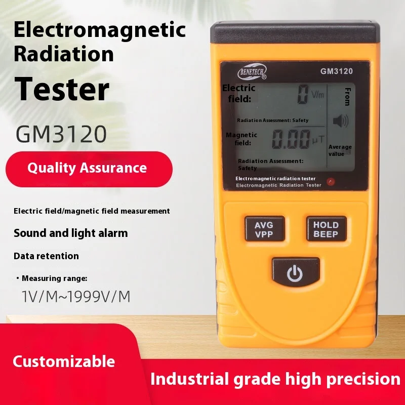 

Portable Handheld Electromagnetic Radiation Detector, Digital LCD Electromagnetic Radiation Tester