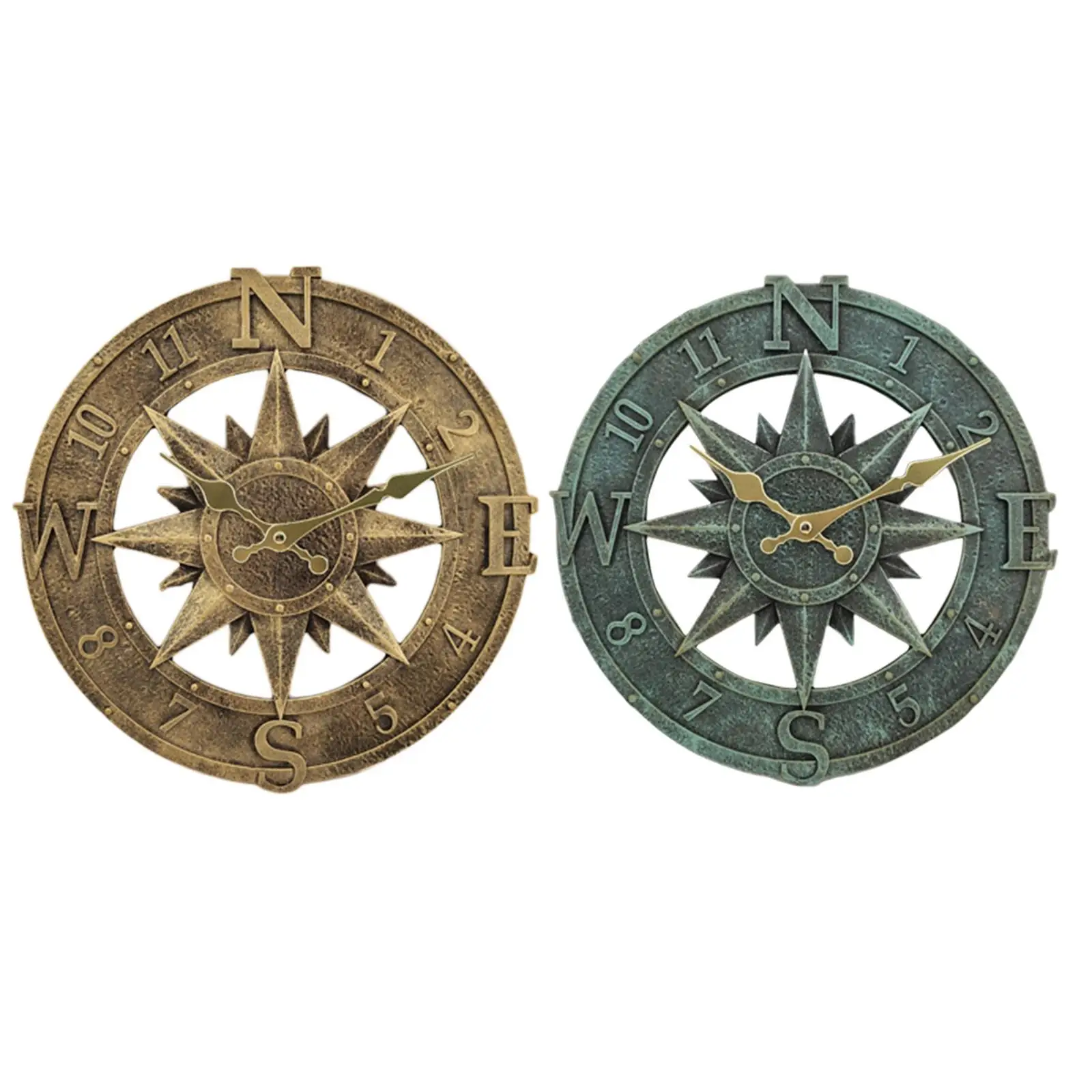 

Настенные часы, подвесные часы IP44, водонепроницаемые украшения из смолы, настенное украшение для детской комнаты, гостиной, кафе-бара, фермерского дома, кухни