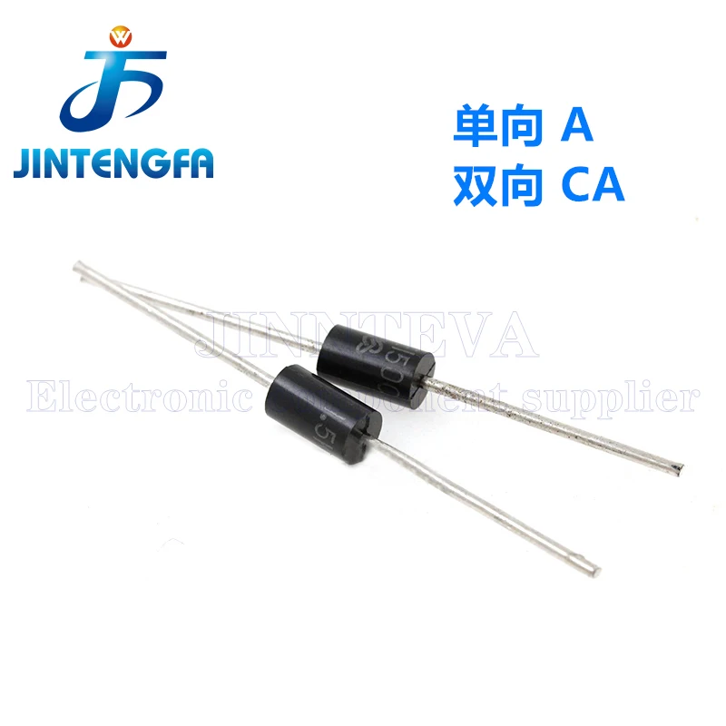 20PCS 600W DO-15 TVS Diode P6KE27CA P6KE33CA P6KE36CA P6KE43CA P6KE47CA P6KE51CA P6KE56CA P6KE62CA P6KE68CA P6KE75CA P6KE82CA