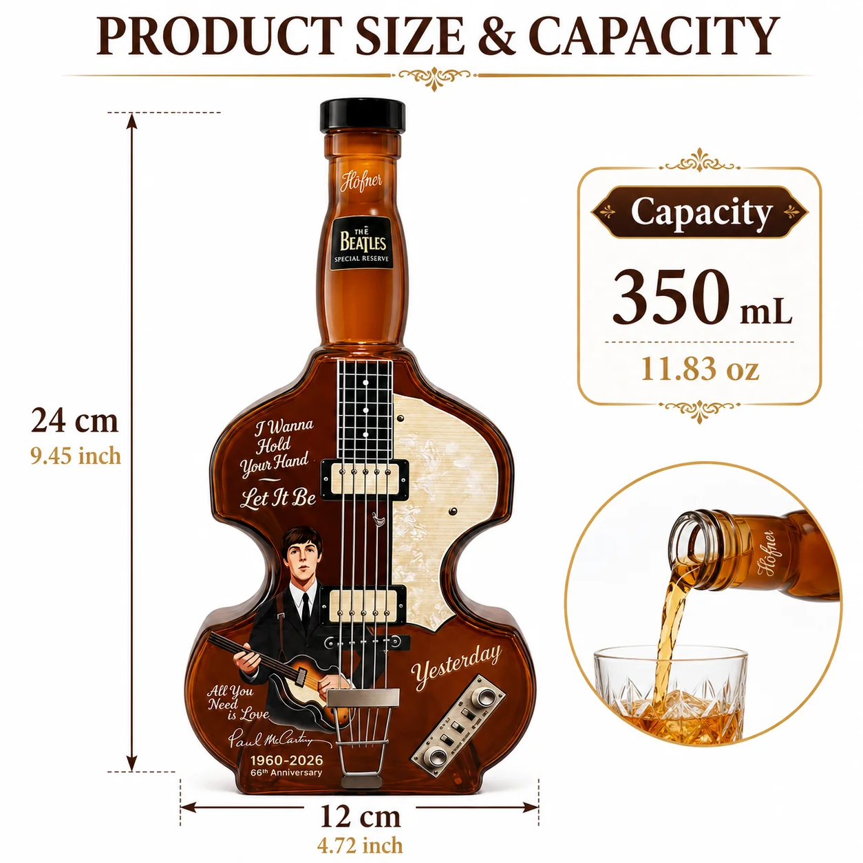 The Beatles Bass Guitar Shaped - đánh giá và giá Wine Beer And Spirits