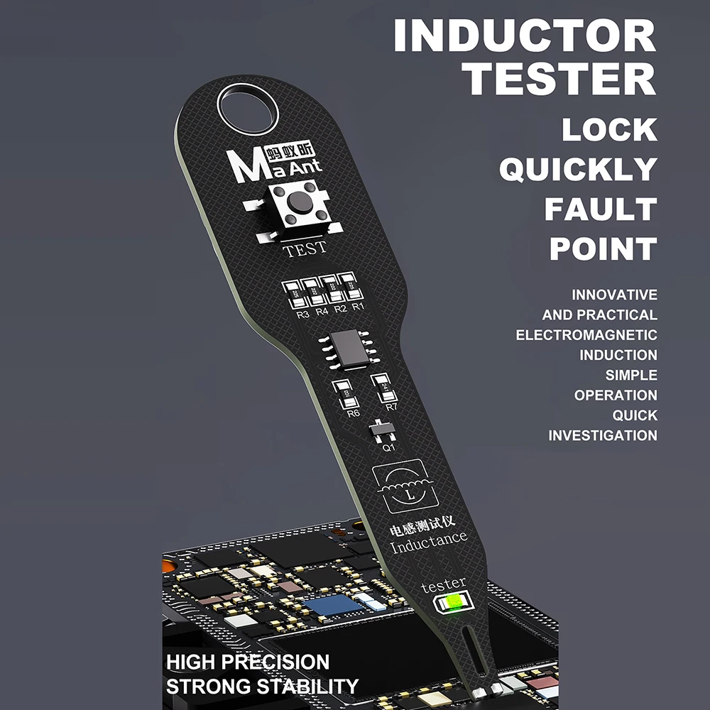 Inductance Tester Type-C / Battery Electromagnetic Induction Quick Fault Check Mainboard Coil Tester Inductor Detector PC Repair