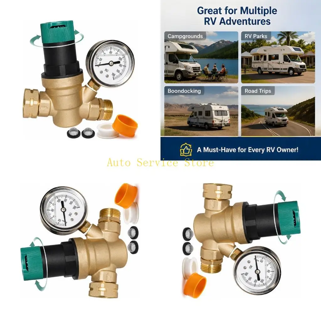 462A Sturdy Copper Water Pressure Management Unit For Recreational Vehicles And Trailers