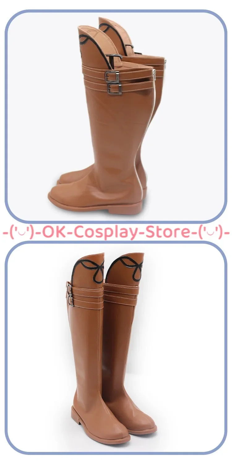 Vergil Cosplay Shoes PU Leather Shoes Halloween Carnival Boots Anime DMC Cosplay Props Custom Made