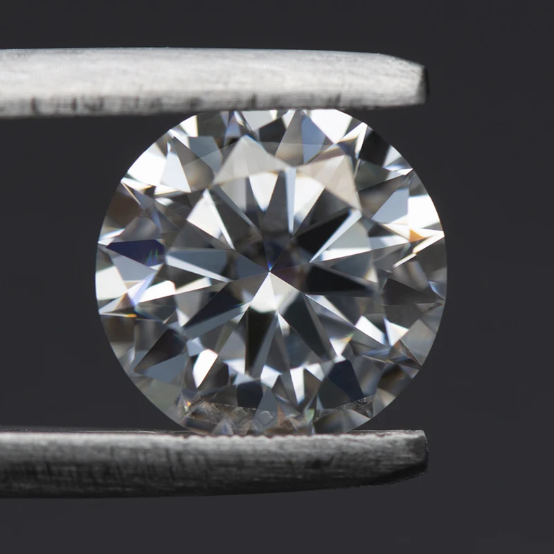 Moissanite Stone Wholesale D Color Round Cut 0.1CT-12CT for Jewelry Making with Report beads for jewelry making