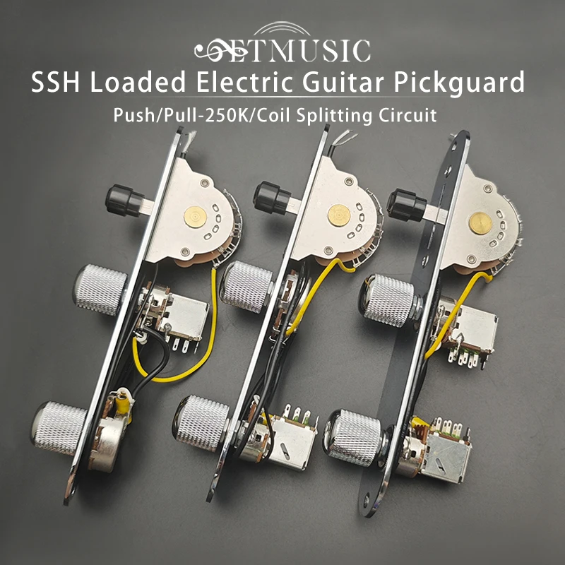 Push/Pull-250K Pots Vintage Prewired Control Plate Harness for TL Style Guitar Blade Switch Coil Splitting Circuit Guitar Parts