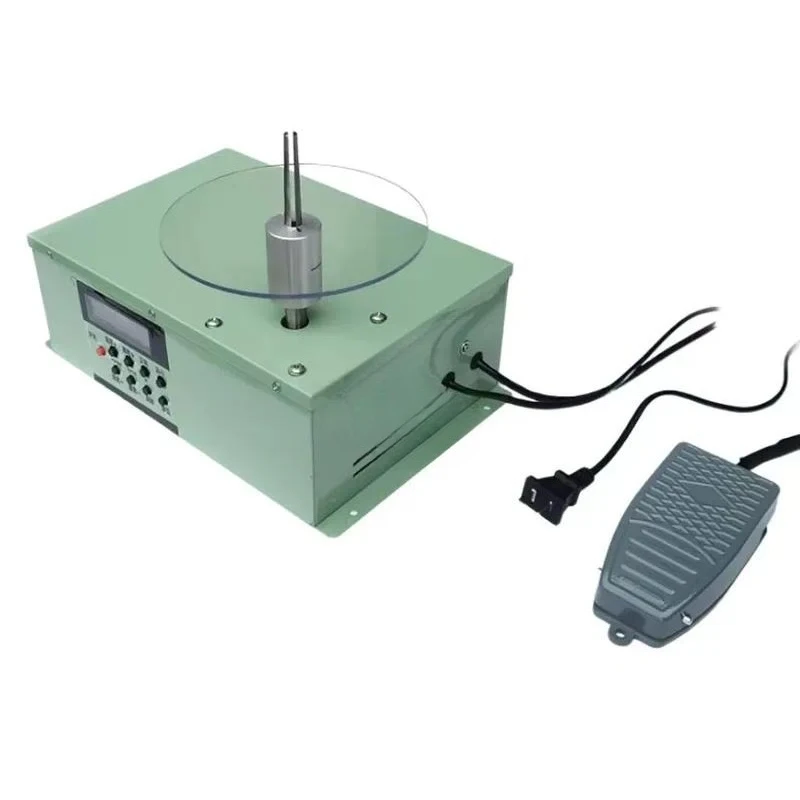 Small portable elastic belt winding machine