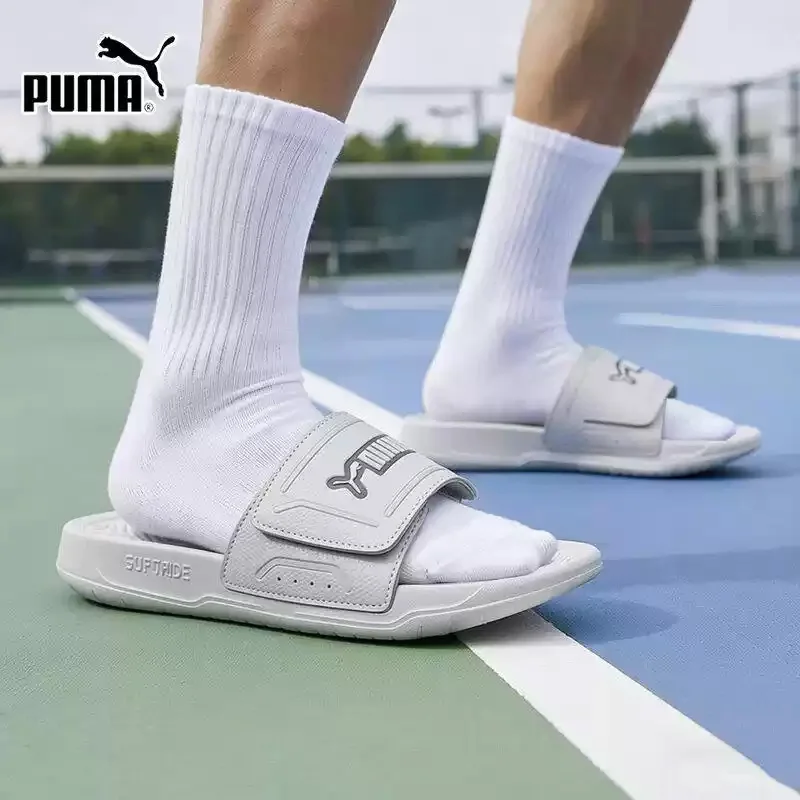 PUMA sports flip-flops for men and women, summer new style, lightweight beach sandals, single strap flip-flops 400338-12