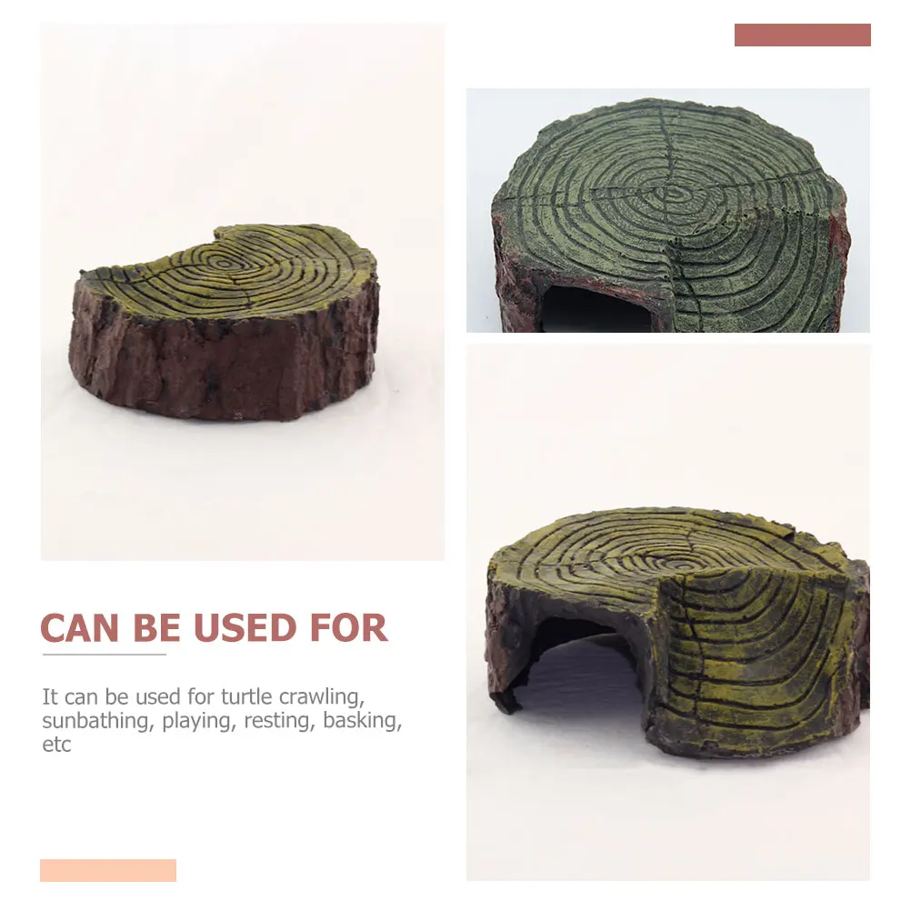 

Turtle Tank Decoration Durable Resin Basking Platform Climbing Ramp Long Serving Life Fish Tank Landscape Desktop Supply