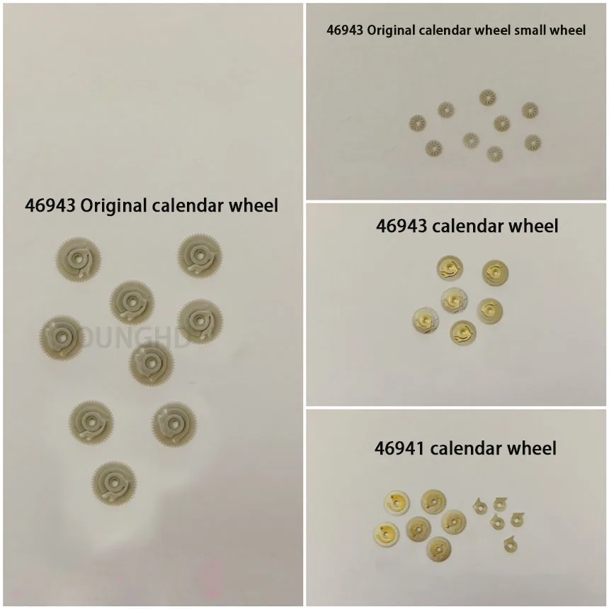 Suitable for Japanese double lion movement 46943 original plastic calendar wheel small over wheel 46941 calendar dial original c