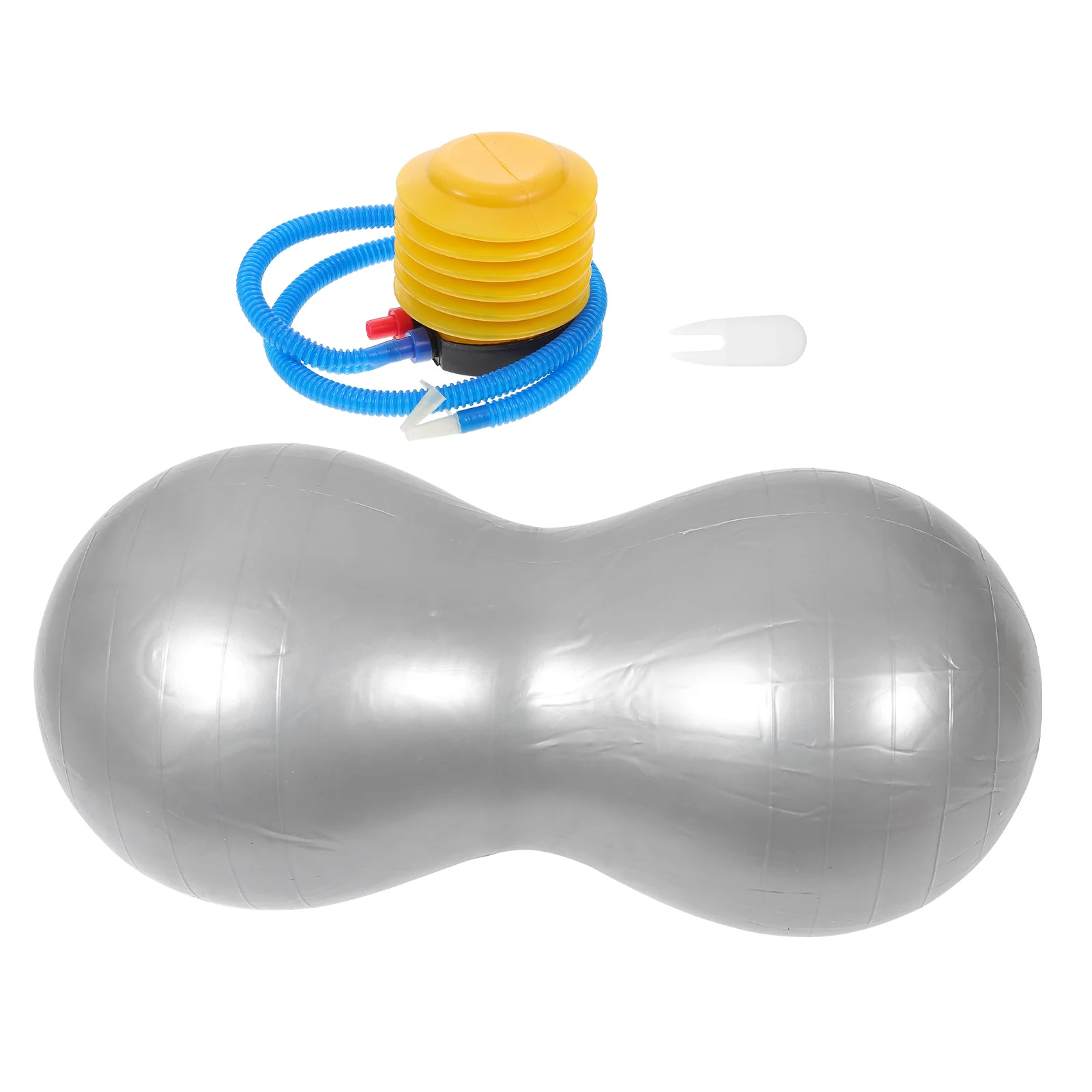 Massage Ball Yoga Balls for Thicken Anti-burst Sports Soft Balancing Stability Trainer Equipment Silver PVC Exercise