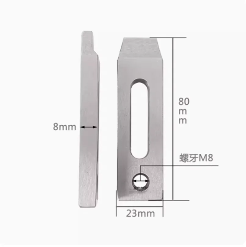 1 шт. проволока EDM нержавеющий зажим держателя зажим 80x23x8 мм 80x23x12 мм M8 Винтовая Машина