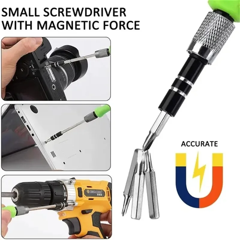 Mini Screwdriver Set Magnetic with Case 32-in-1 Precision Bits Torx Screw Driver Set Opening Repair Tools Kit for Mobile Phone