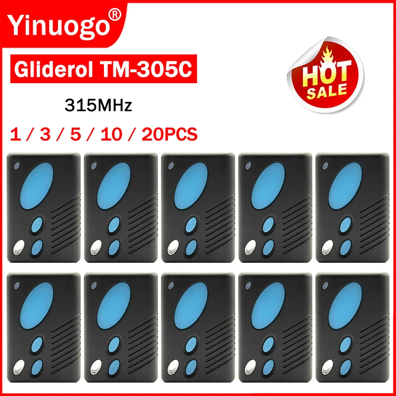 GLIDEROL TM305C Glidermatic GRD2000 GTS2000 Garage Door Opener 315MHz Garage Door Remote Control