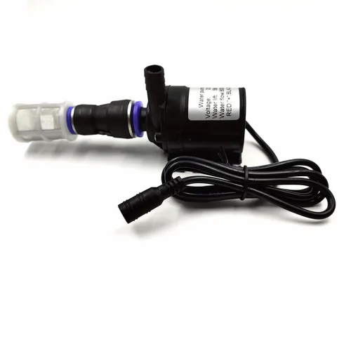 Imagen 2 del producto Bomba de agua con filtro Mini DC 12V/24V 800L/H Motor sin escobillas buceo acuario bomba de agua estanque fuente pecera jardín