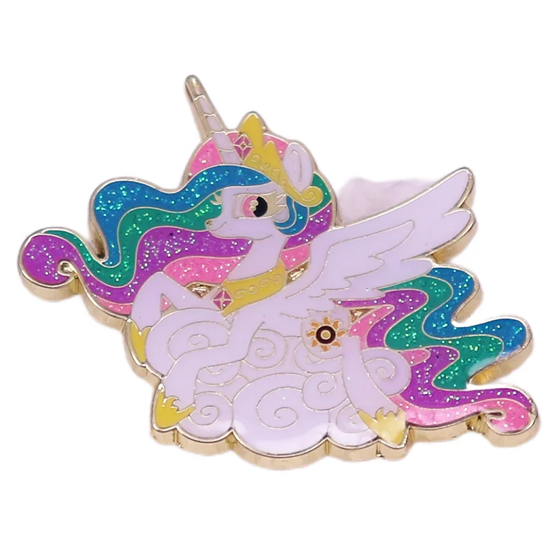 Pink Unicorn Brooch, Dreamy Sparkling, Sparkling Badge Accessory