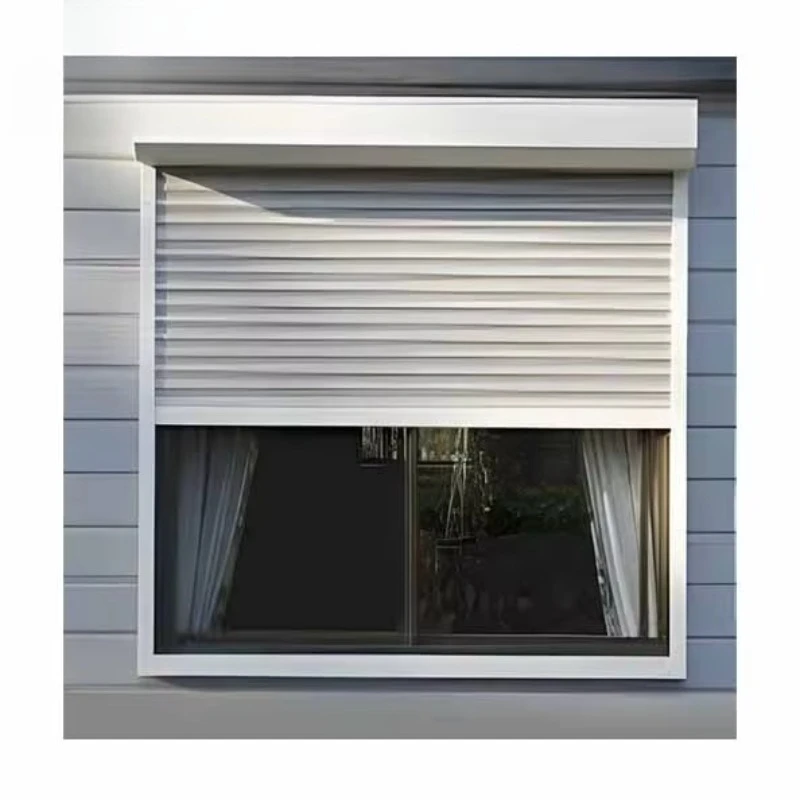 

Automatic or manual wind resistance external aluminum roller upper window