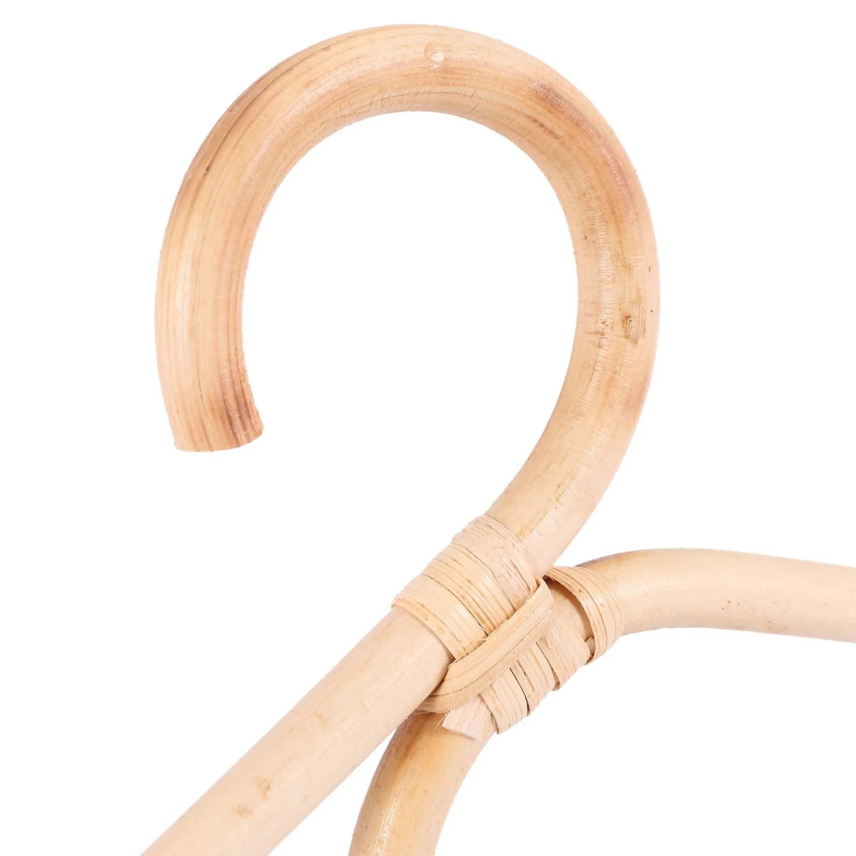 

ABWR-3X Rattan Clothes Hanger Style Kids Garments Organizer Rack Children Hanger Kids Room Decoration Hanger For Clothes