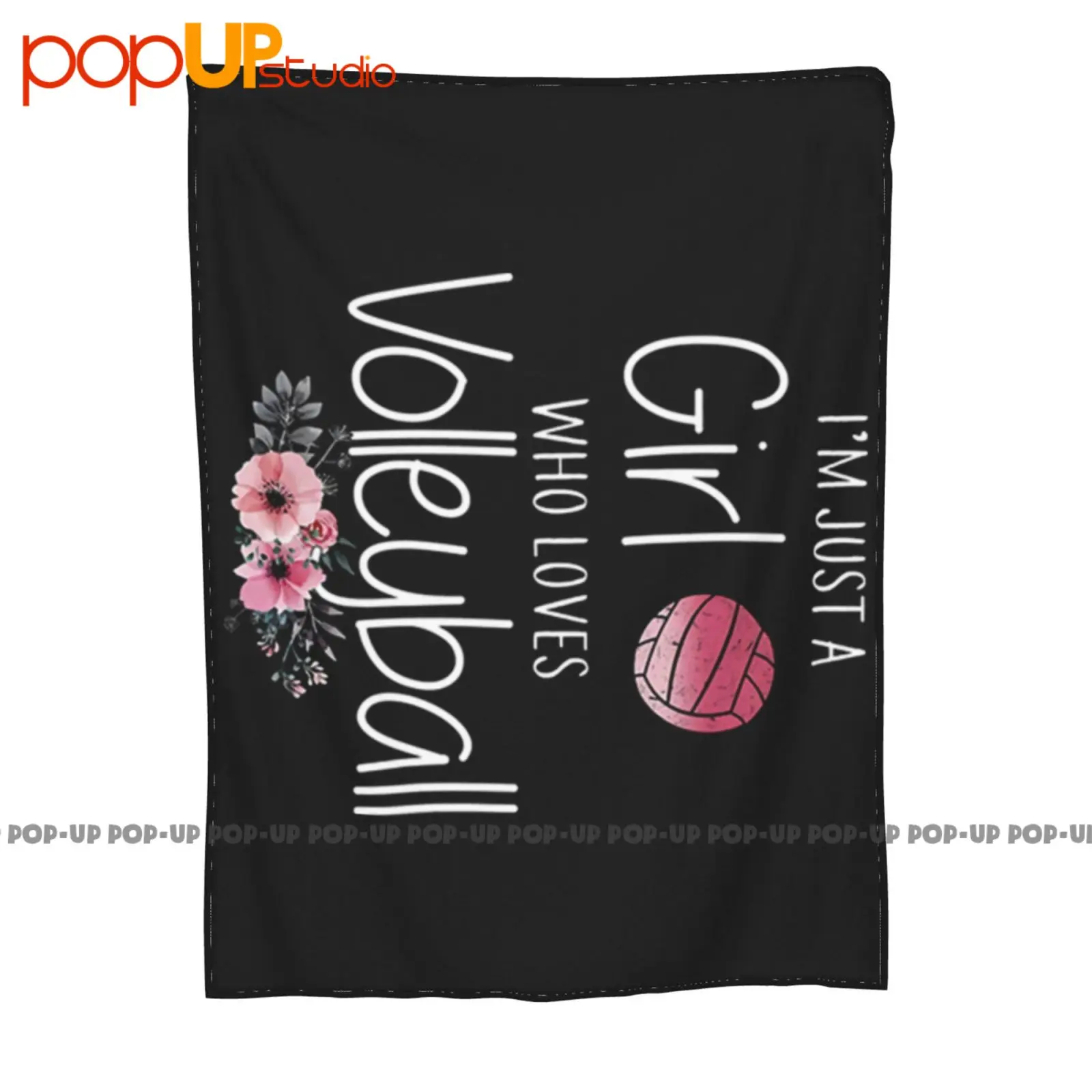 I M Just A Girl Who Loves Volleyball Flowers Ultra-Soft Blanket Quilt Winter Sofa Cover Bed Covers