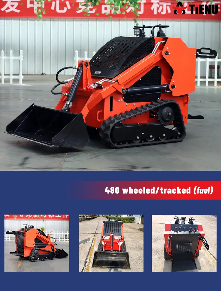 Maßgeschneiderter kompakter Mini-Kompaktlader 700kg 800kg kleiner Frontlader mit Schnellwechsler für Landwirtschaft und Bauwesen – Detail 6