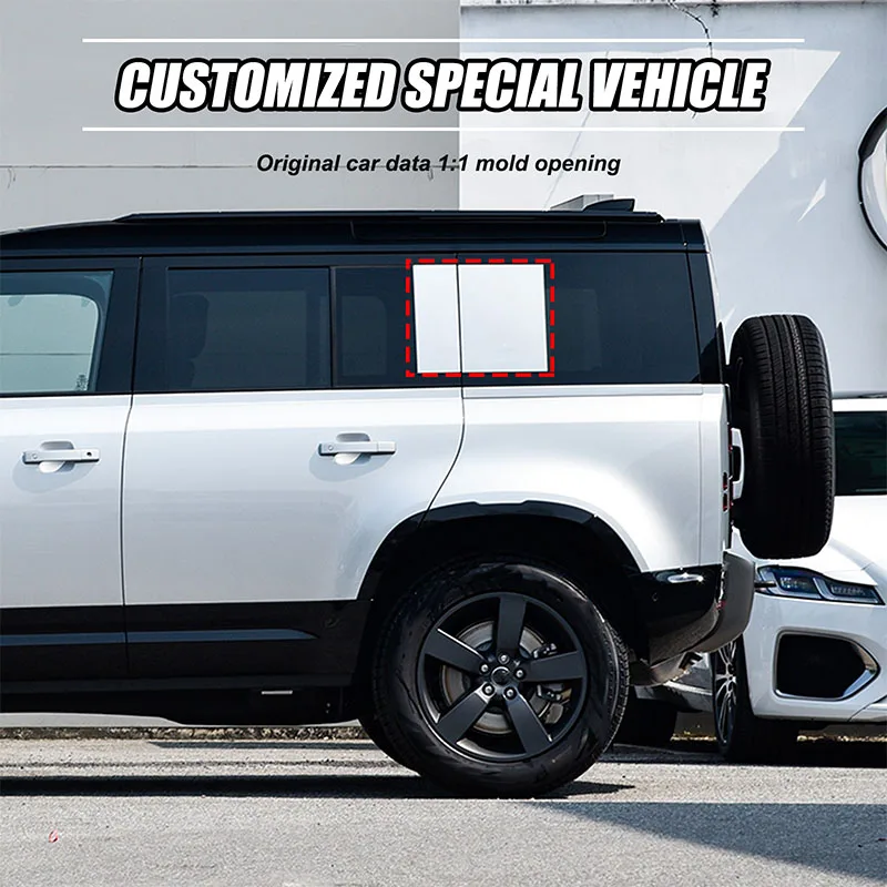

For Land Rover Defender 2020-2023 Car Rear Door and Window Decorative Stickers 110 Stickers Car Appearance Accessories