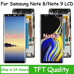TFT New Screen For Samsung Note 8 N950F LCD Display Touch Screen Digitizer With Frame For Samsung Note 9 N960F Display