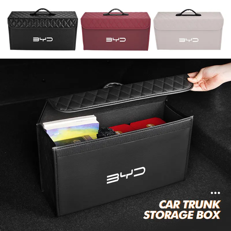 

Car Trunk Storage Box Portable Foldable Multiuse Organizer For BYD Atto 3 Act Tang Yuan Song Plus EV F0 Qin Han