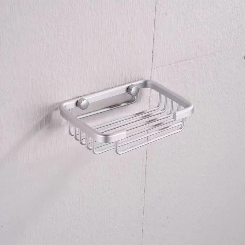 Wall Mounted Aluminum Soap Rack, Kitchen, Bathroom, Draining Soap Mesh, Soap Storage Rack, Multi-purpose