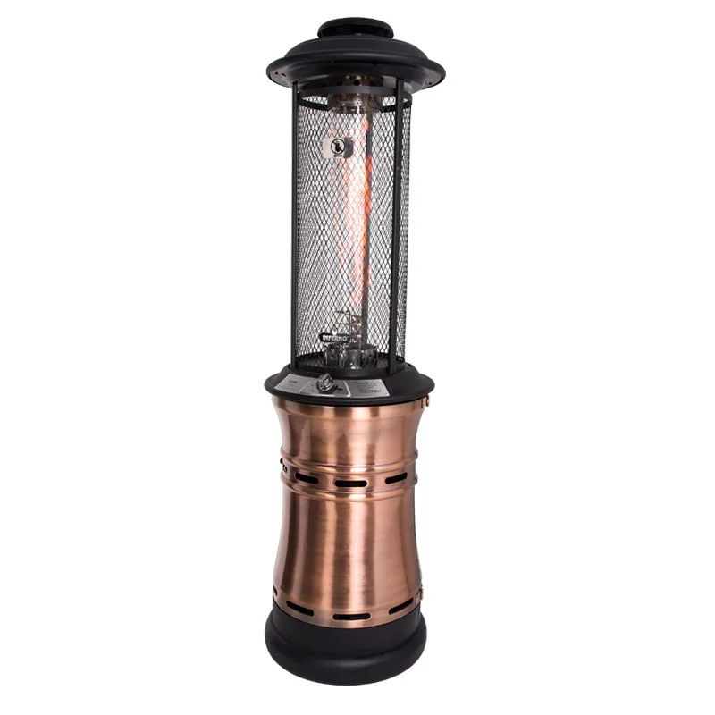 

Outdoor Garden Seating with Standing Iron Propane Gas and Electric Heater Options