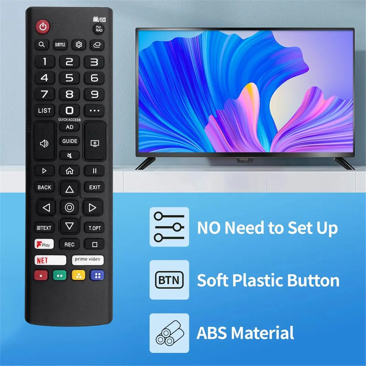 Happy New-  Replace AKB76037023 Remote Control for AKB76037023 Remote Control