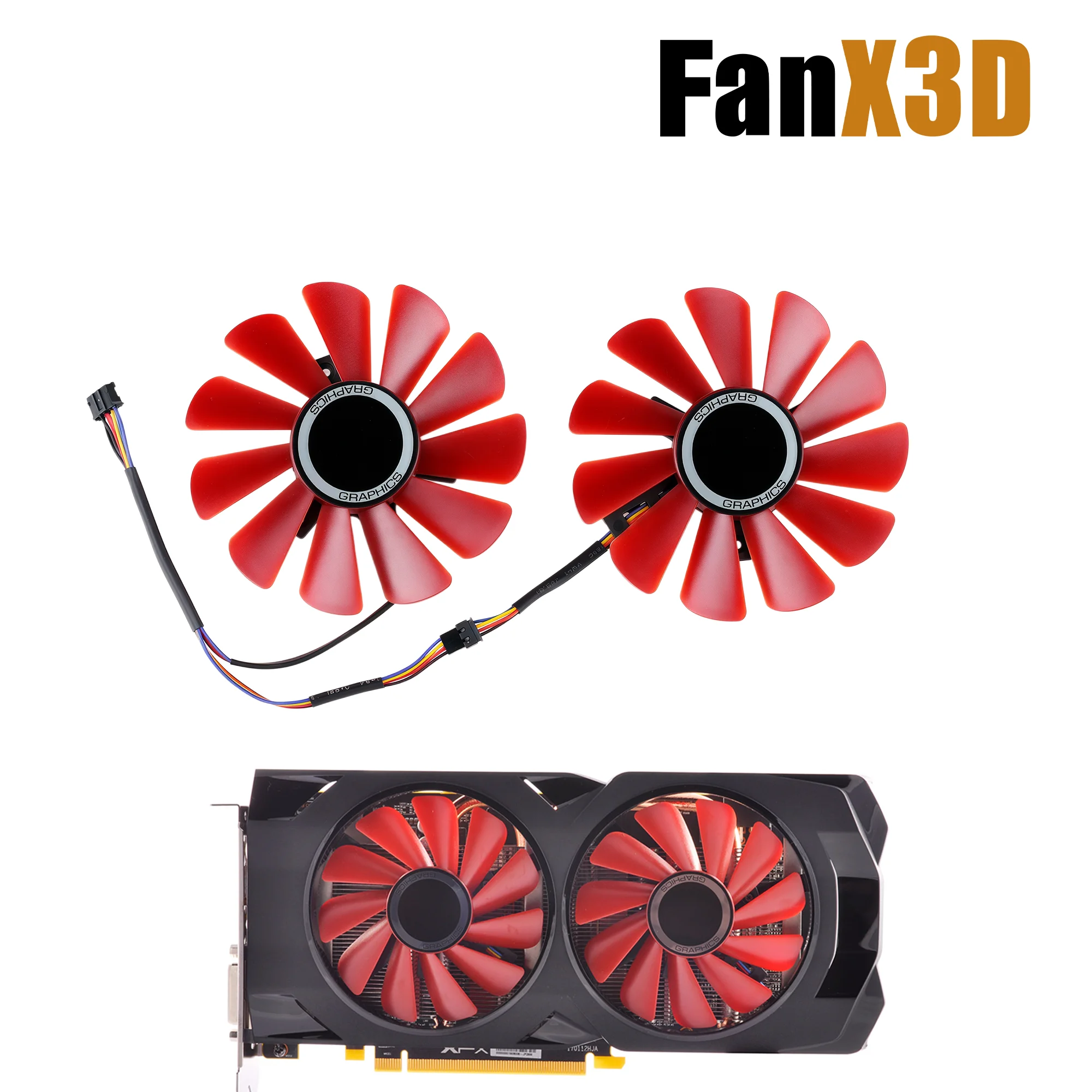 85MM FDC10U12S9-C Cooling Fan For XFX RX 570 580 4G 85MM Graphics Video Card
