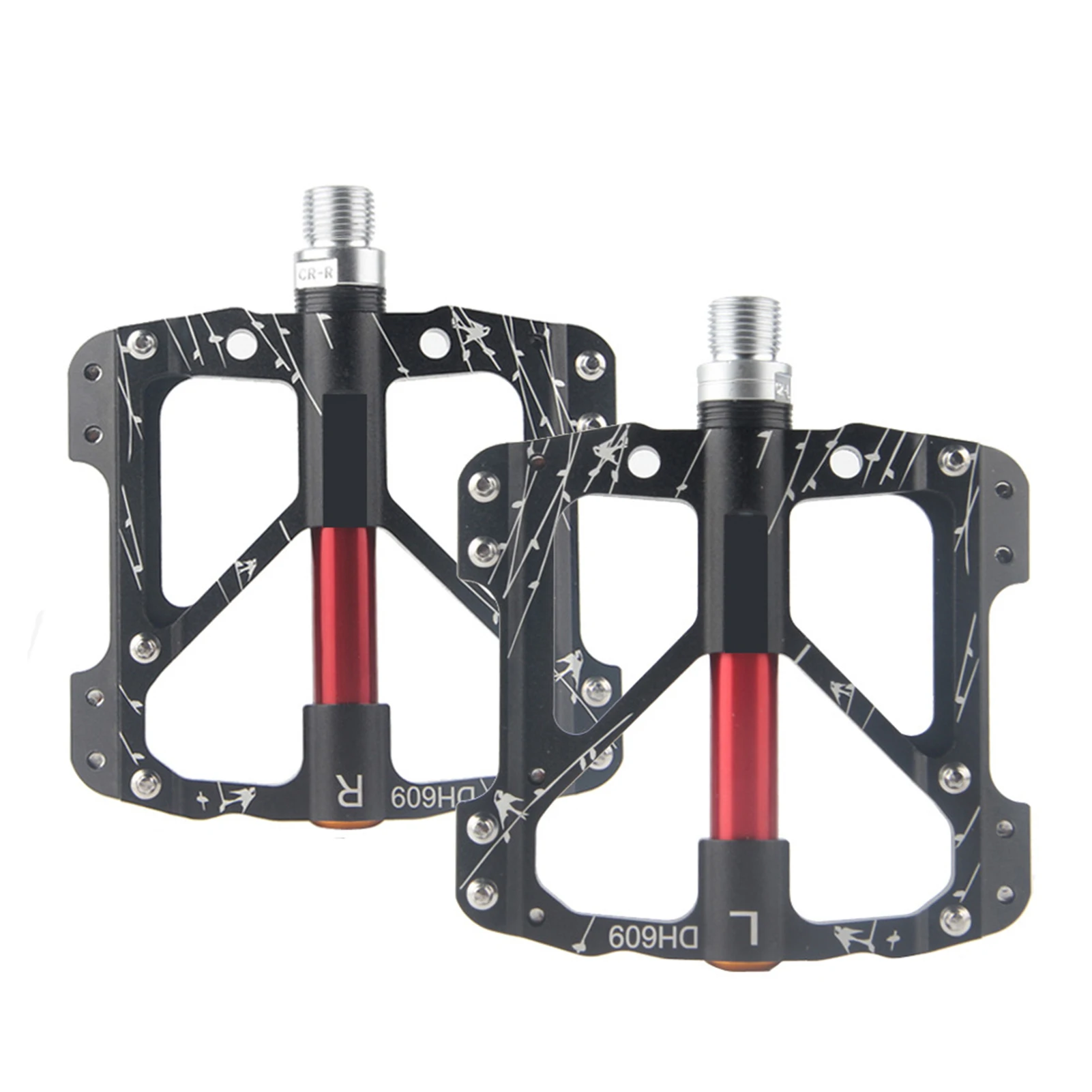 Bicycle Pedal Aluminium Platform Pedals Triple Perrin Pedal 9/16 Inch For Bike