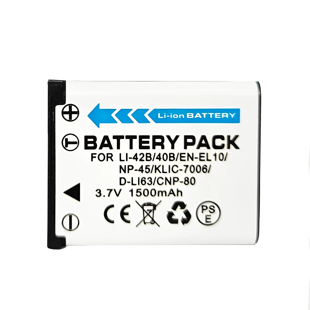 

LI-42B LI-40B EN-EL10 NP-45 C-7006 D-LI63 NP-80 Camera Battery For Nikon S80, CASIO Z82,Kodak M750 ,Fujifilm, Olympus Camera