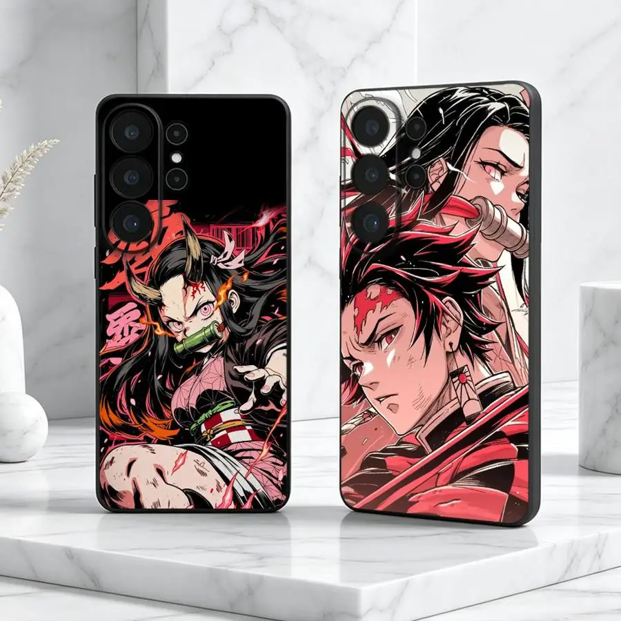 Case for Samsung Galaxy S26 Ultra S21 S25 Plus S24 Ultra S20 FE S23 S26+ Note 20 Phone Cover DemonS SlayerS Tanjiro