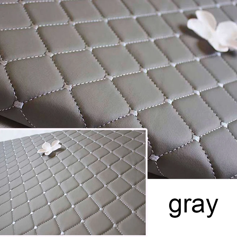 1m PVC Imitation Leather Fabric with Sponge Synthetic for Sew Bag Sofa Sponge Quilted Auto Interior Material Artificial Leather