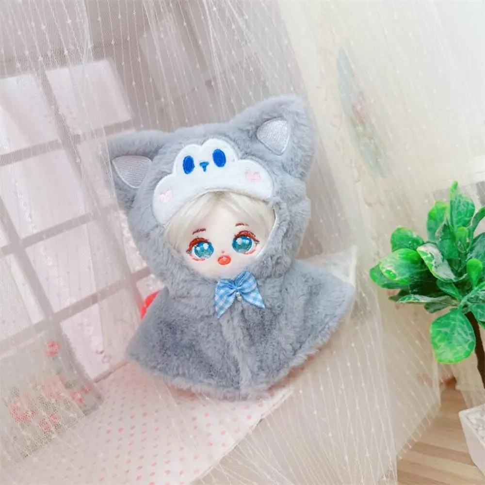 Fashion Plush Stuffed 10CM Doll Clothes Lovely Cartoon Plush Cape Soft 10CM/ Cartoon Cloak Kids