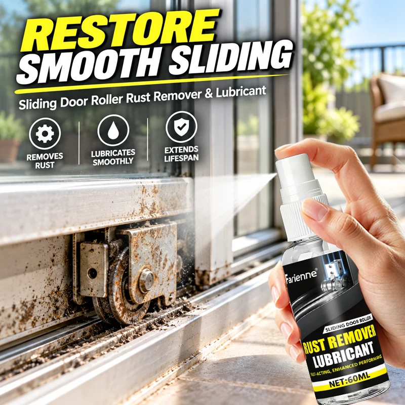 Farienne Rust Remover Lubricant 60ml Sliding Door Roller Hinge Chain Lubricating Spray Anti Rust Noise Reduction