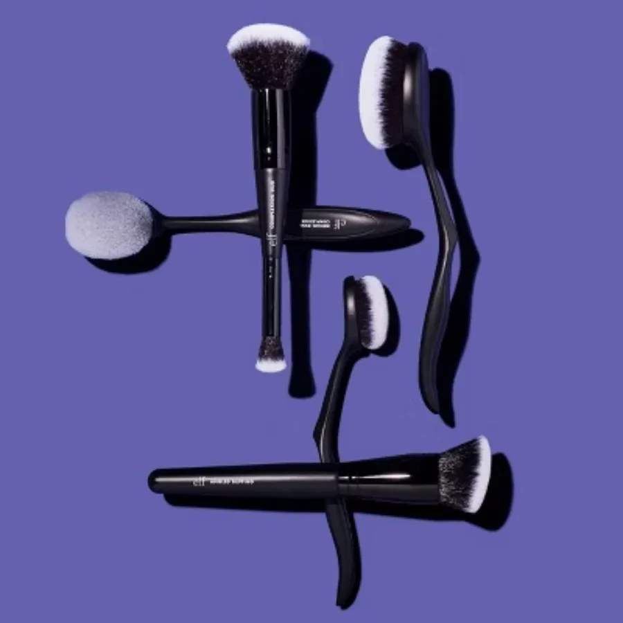 Двусторонняя кисть цвета кожи - кисти для макияжа, красота, кисть для тональной основы, основа для лица