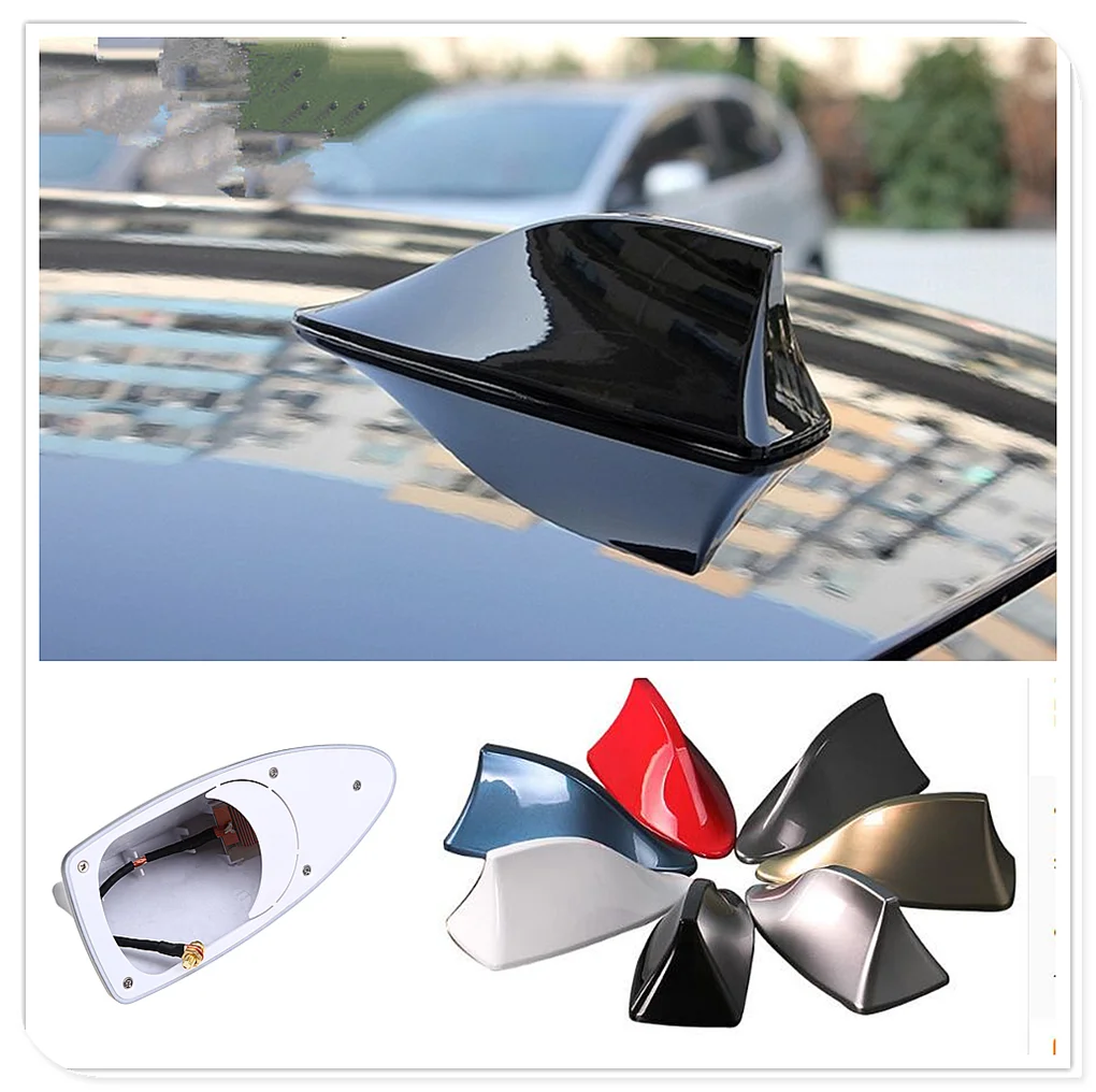 Car styling Shark Fin Antenna Auto Radio Signal Aerial Roof Antennas for Kia KV7 POP VG Soulster No3 Magentis Borrego