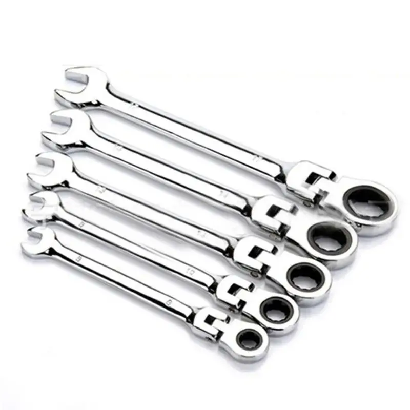 6PCS/set Combination Metric Wrench Key Wrench Set Screwdriver Socket Wrench Spanner Nut Repairing Tool ключи с трещоткой