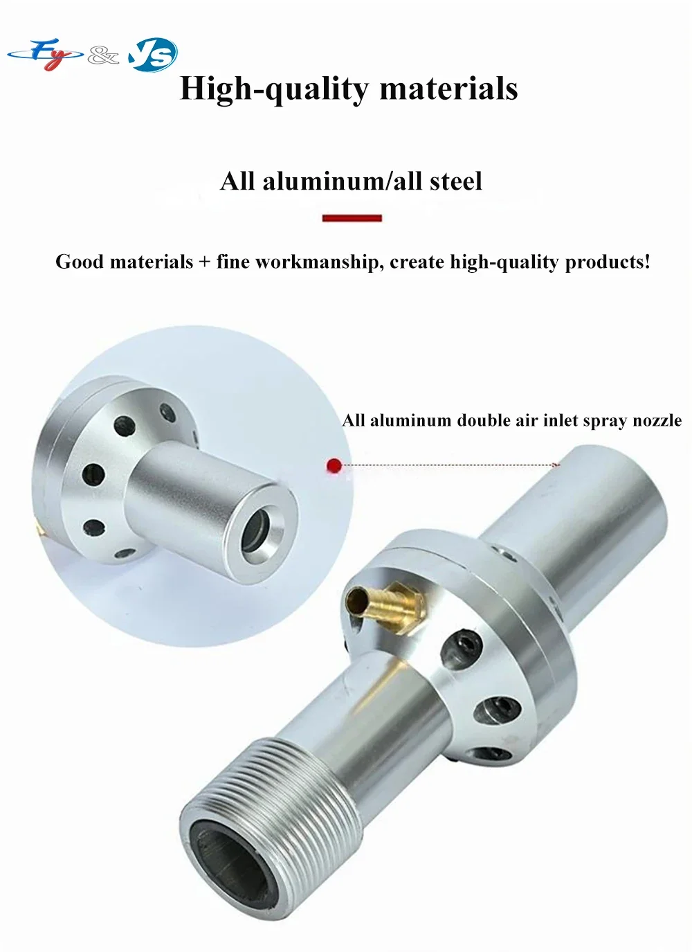 High-Pressure Venturi B4C Sandblaster Nozzle Dustless Cleaning Anti-Corrosion Double Air-Inlet Blasting Machine Accessories