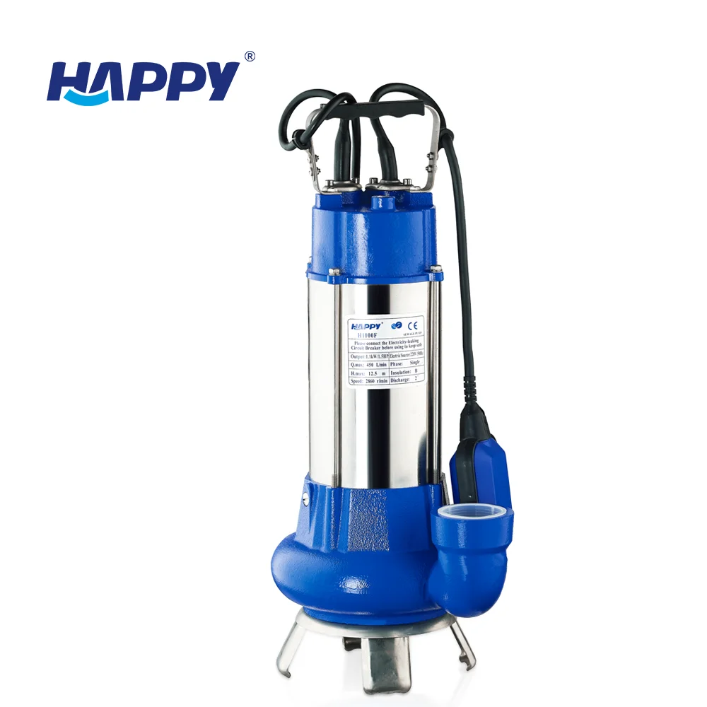 German quality high head deep suction silent pressure 1.5 hps water submersible pump