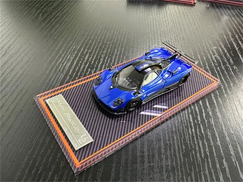 

U2 1:64 Pagani zonda 760LH blue Resin Model Car