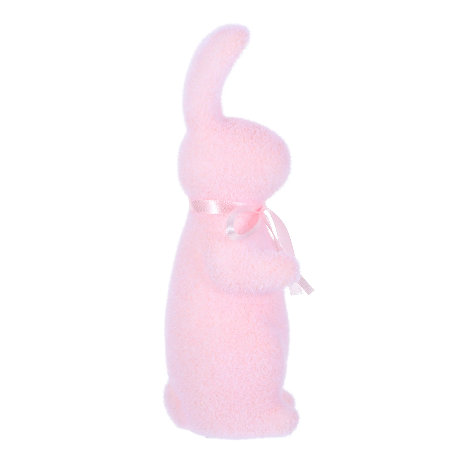 Estatua de conejito de Pascua, decoración de mesa, figuras de adorno artesanal, manualidades de conejitos, conejo Artificial