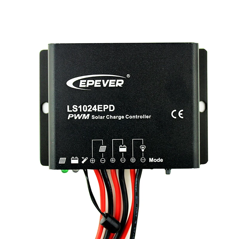 EPEVER LS-EPD Series(10/20A) PWM Charge Controller With Digital Tube Menu Control and IP67 Waterproof Design Solar Street Lights