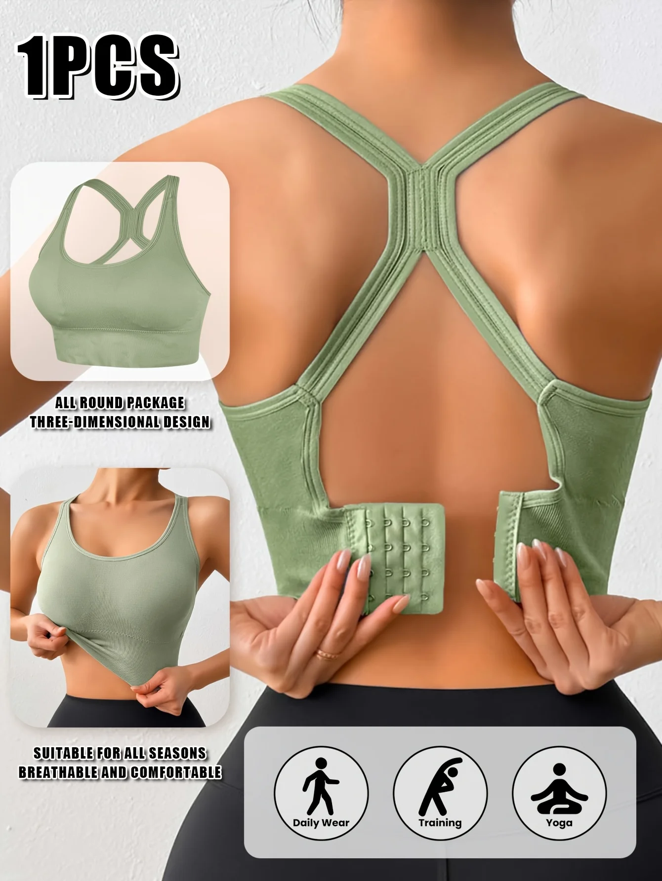 

Women'S Seamless Racing Sports Bra - Non-Slip Workout Top with Removable Padding, No Underwire Gym Running Yoga Tank - Breathabl