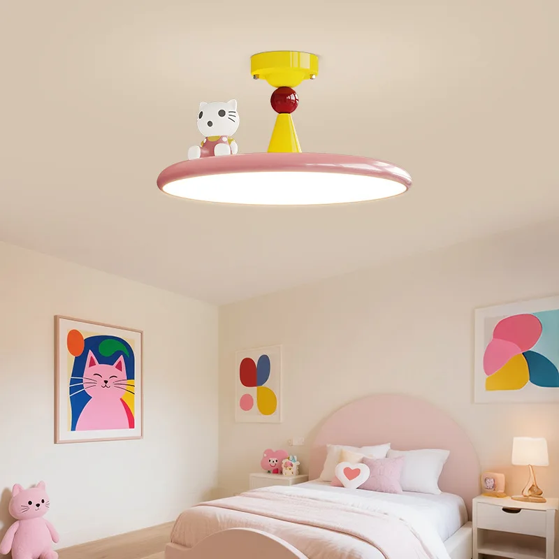 Children's Room Ceiling Lamps Memphis Color Decor LED Modern Designer Minimalist Warm Child Bedroom Living Room Chandelier Light