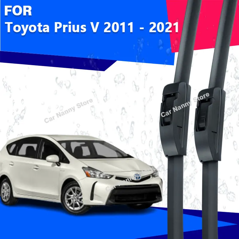 

Front Windshield Windscreen Blades for Toyota Prius V 2011 - 2021 Car Wipers Rubber Strip Wiper Soft Rubber 2012 2013 2014 2015