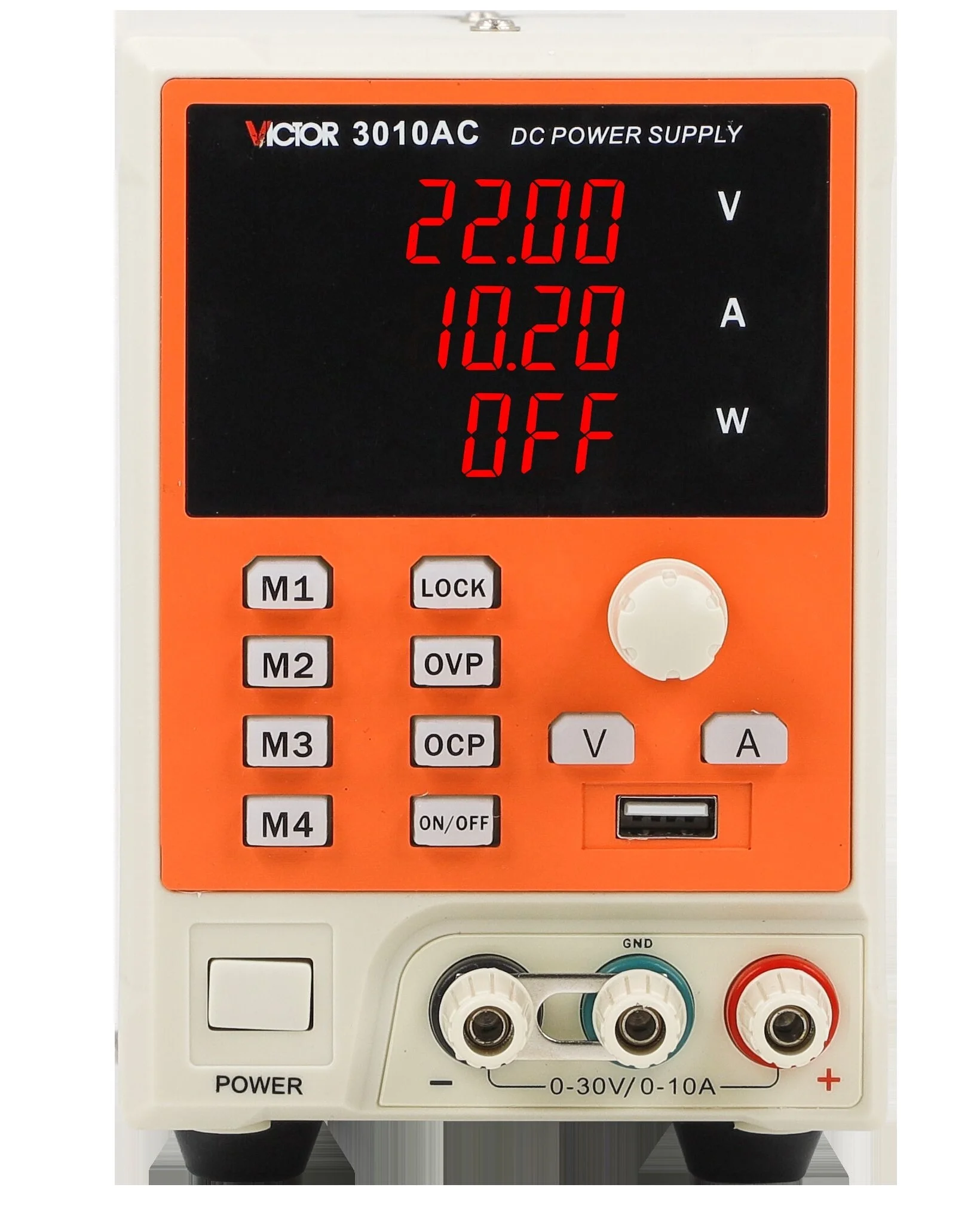 

VICTOR 3010AC DC Power Supply Top Type Program Control Smart Switch Stabilization 30V10A Adjustable with USB